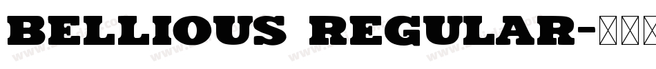 bellious regular字体转换